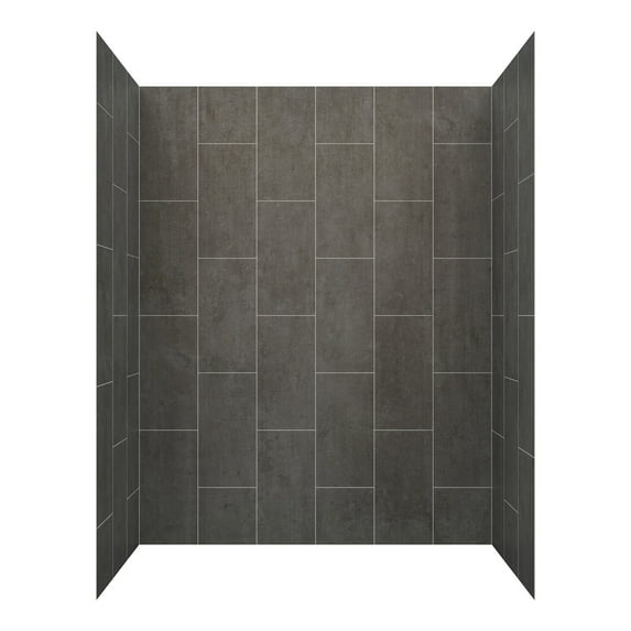Foremost Gfs603278 Jetcoat 60" X 32" X 78" Five Panel Alcove Shower Wall Kit - Slate