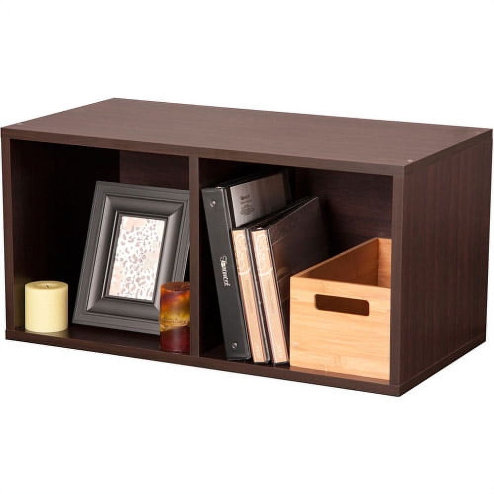 Foremost Groups Large Divided Storage Cube, Espresso - image 1 of 4