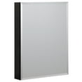 thumbnail image 1 of Foremost Metal Medicine Cabinet 23" X 30" Beveled Mirror in Black, 1 of 2