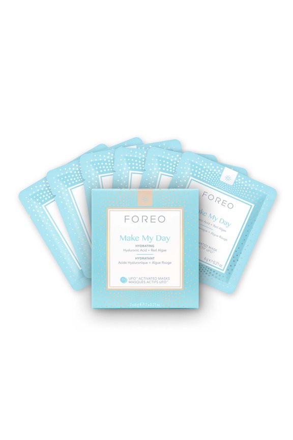 Make My Day Hyaluronic Acid And Red Algae UFO Activated Face Mask, 0.21 oz (7 Pack)