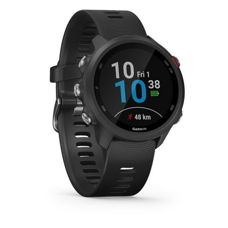 Garmin - Forerunner 245 Music GPS Smartwatch 42mm Fiber-Reinforced Polymer - Black