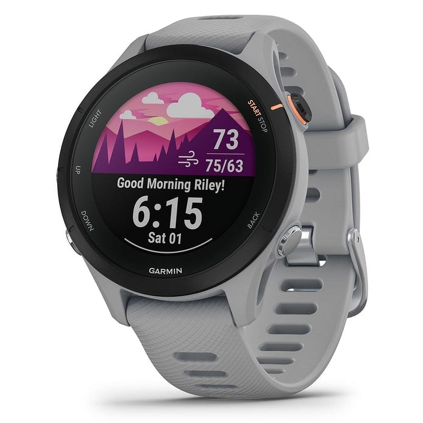 Garmin Forerunner 255 Music (Whitestone) GPS running watch with music  player at Crutchfield