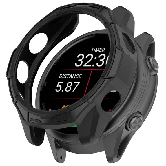Forerunner 970 Smartwatch Protective Cover Durable Lightweight Semi Open Design Scratch Bumper Frame Accessory