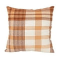 thumbnail image 1 of Foreside Home & Garden 14x14 Inch Hand Woven Plaid Throw Pillow Rust Cotton with Polyester Fill, 1 of 1