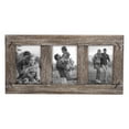 thumbnail image 1 of Foreside Home & Garden FFRD06201 4X6 Three Photo Weathered Frame Brown, 1 of 6