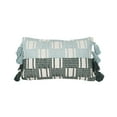 thumbnail image 1 of Foreside Home & Garden Hand Woven Tasseled Lumbar Pillow Turquoise Cotton with Polyester Fill, 1 of 1