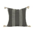 thumbnail image 1 of Foreside Home & Garden Hand Woven with Tassels Outdoor Pillow Gray Polyester with Polyester Fill, 1 of 1