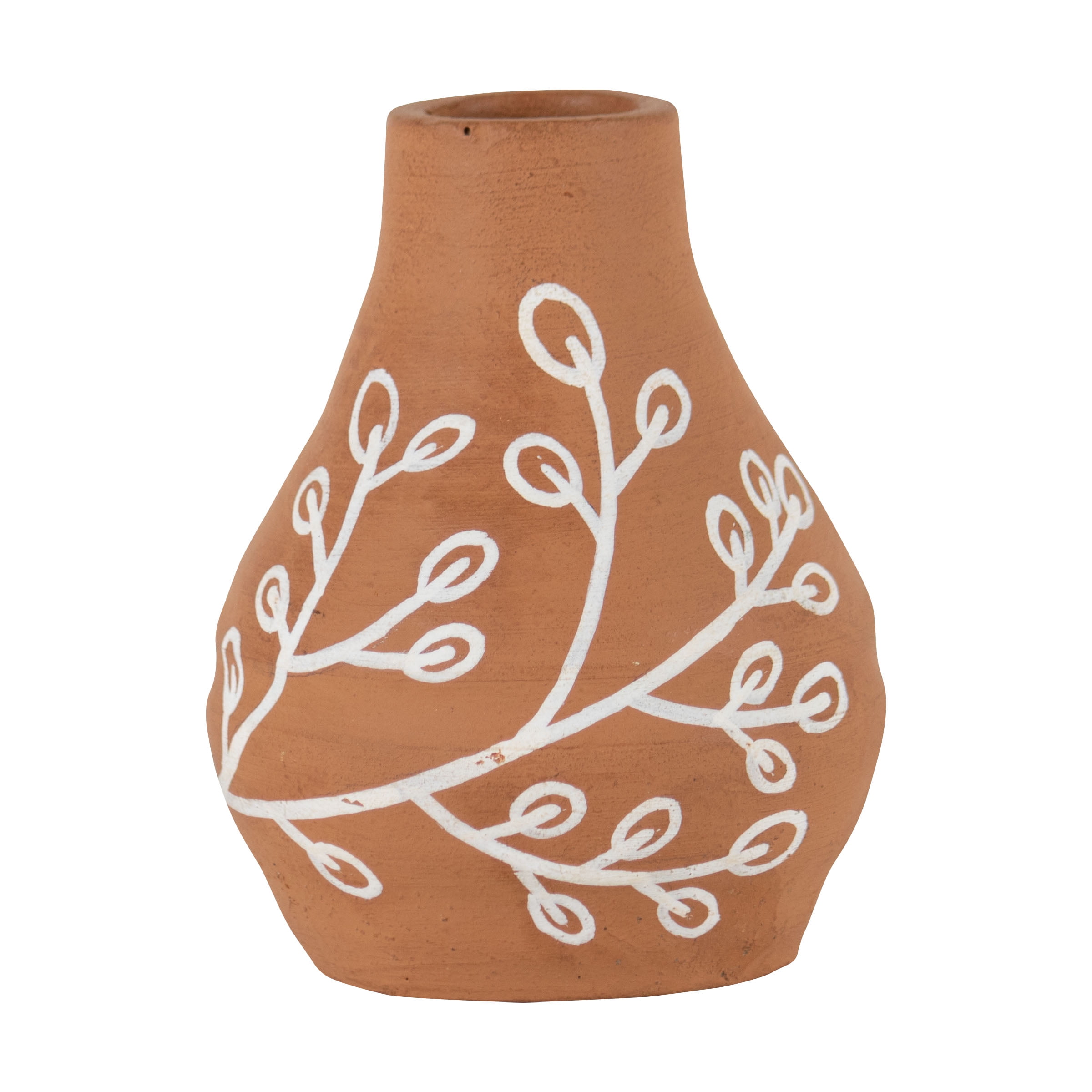 Foreside Home & Garden Handthrown Natural Terracotta Bud Vase