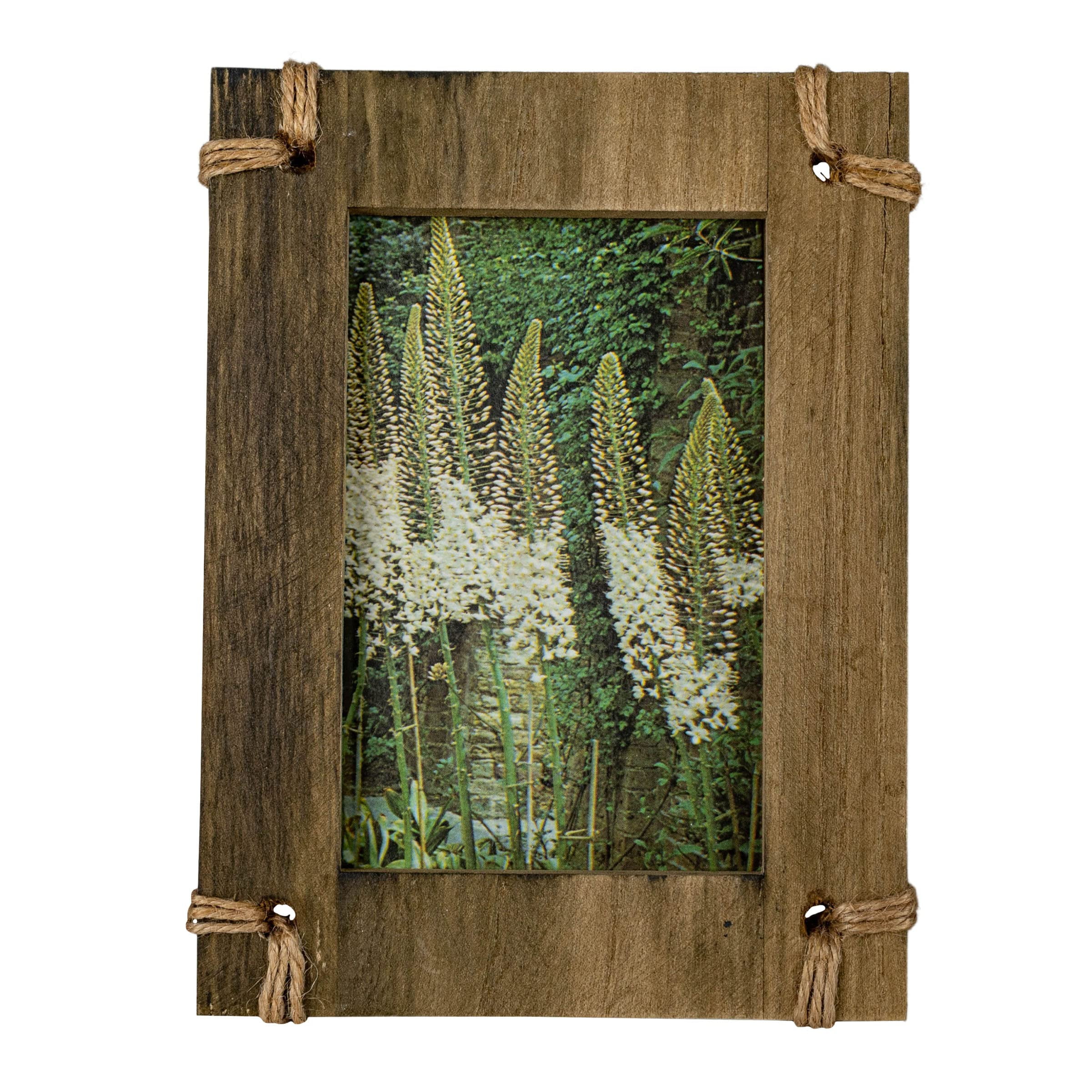 Classic White Wood Tabletop and Wall Photo Frame