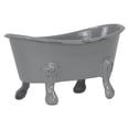 thumbnail image 1 of Foreside Home & Garden Mini Bathtub Soap Dish – Gray Enamel Bathroom Accessory, 1 of 6