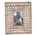 thumbnail image 1 of Foreside Home & Garden 4 x 6 Inch Whitewash Wood Picture Frame – Natural Rustic Décor, 1 of 4
