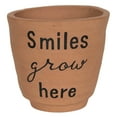 thumbnail image 1 of Foreside Home & Garden Smiles Grow Here Multi Terracotta Planter, 1 of 8