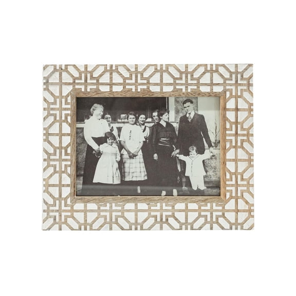 Foreside Home and Garden 4" H x 6" W Vennie Photo Frame Brown