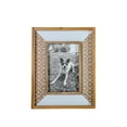 thumbnail image 1 of Foreside Home and Garden 4X6 Inch Cross Pattern Picture Frame White MDF, Wood & Glass by Foreside Home & Garden, 1 of 1
