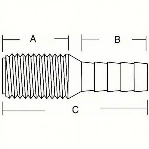 Forespar 1-1/8" Tailpipe Marine Grade High Strength Marelon Hose Connector