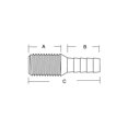 thumbnail image 1 of Forespar CF251 Marelon Full Threaded Mushroom Head Thru Hull With Nut, White, 1 of 3