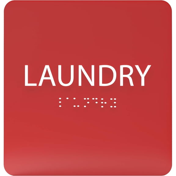 Forest ADA Laundry Sign with Braille – Made from durable acrylic and ready to mount