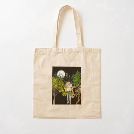 Forest Adventure Design Canvas Tote Bags, Reusable Shopping Bag