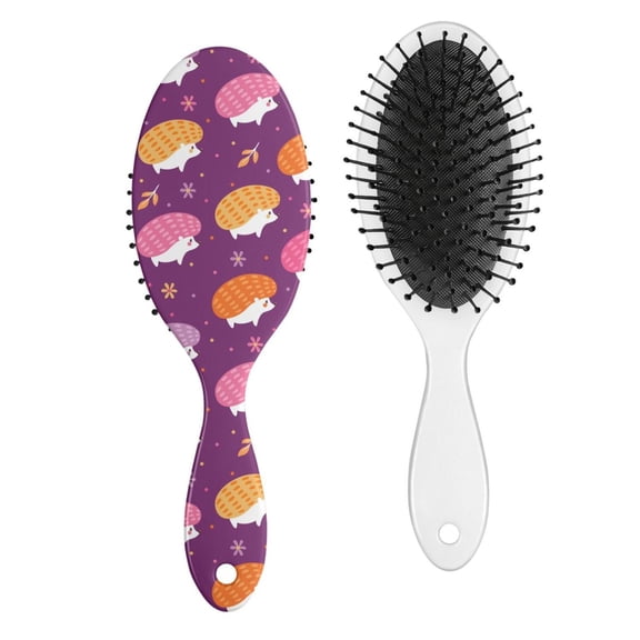 Forest Aesthetic Paddle Brush - Smoothing Hair Styling Tool with Ergonomic Handle, No-Pull Comfort for Long Hair, Artistic Sky Scene Pattern