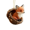 thumbnail image 1 of Forest Animal 2025 Christmas Ornament, Woodland Creature Figurine, Rustic Hanging Acrylic Décor for Tree, Wreath, Garland – Gift for Nature & Animal Lovers, 1 of 4