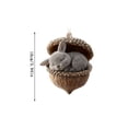 thumbnail image 1 of Forest Animal Acorn Christmas Ornaments, Handmade Woodland Creature Tree Decorations, Festive Hanging Pendants with Nature Themes, for Holiday Tree Trimming and Seasonal Gift Exchanges, 1 of 5