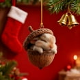 thumbnail image 1 of Forest Animal Acorn Hanging Ornaments, Cute Rabbit Forest Christmas Tree Ornaments, 2D Acrylic Acorn Animal Cozy Holiday Decor, Christmas Decorations Indoor & Outdoor, 1 of 8