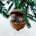 thumbnail image 1 of Forest Animal Acorn Ornaments, 2D Flat Acrylic Woodland Creature Figurines Inside Acorns, Rustic Christmas Tree Decorations for Holiday Home Party Decor（1PCS, M）, 1 of 5