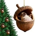 thumbnail image 1 of Forest Animal Acorn Ornaments, Animal Ornaments for Woodland Christmas Tree, Forest Animal Acorn Decoration, for Animals Lovers Gifts, 2D Acrylic Hanging Ornament Home Party Décor, 1 of 6