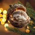 thumbnail image 1 of Forest Animal Acorn Ornaments, Cozy Forest Animal in Pine Cone Ornaments for Christmas Tree, Pine Cone Animals Decor Woodland Creature Collection Acrylic Pendants for Animals Lover (2Pcs Hedgehog), 1 of 9