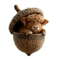 thumbnail image 1 of Forest Animal Acorn Ornaments Cozy Forest Christmas Decorations 2D Acrylic Rustic Animal Figurines Pine Cone Designs Holiday Home Decor with Highland Cow, 1PC, 1 of 3