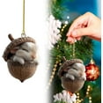 thumbnail image 1 of Forest Animal Acorn Ornaments – Cozy Forest Christmas Ornaments, 2026 New Pine Cone Animal Decoration, Woodland Creature Figurine, 2D Acrylic Hanging Ornament Home Party Décor(Rabbit), 1 of 7