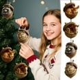 thumbnail image 1 of Forest Animal Acorn Ornaments, Cozy Forest Christmas Ornaments, 2D Flat Acrylic Pine Cone Animal Ornaments, Rustic Nature-Themed Home Decor, Personalized Christmas Ornament (J-4PC), 1 of 9