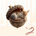 thumbnail image 1 of Forest Animal Acorn Ornaments – Cozy Forest Christmas Ornaments,Cute Forests Animal Christmas Trees Hanging Decorations, 2D Acrylic Hanging Ornament Home Party DéCor,Nature-Themed Home Decor (D), 1 of 8