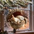 thumbnail image 1 of Forest Animal Acorn Ornaments, Cozy Forest Christmas Ornaments, Pine Cone Animal Christmas Tree Hangning Ornaments, 2D Acrylic Christmas Decorations for Home Decor, 1 of 6