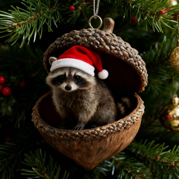 Forest Animal Acorn Ornaments Cozy Forest Christmas Ornaments Xmas Tree ...