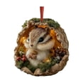 thumbnail image 1 of Forest Animal Christmas Ornament, Animal Christmas Ornaments, Animal Ornaments for Christmas Tree, Squirrel Acrylic Hanging Ornament for Home Decor, 1 of 4