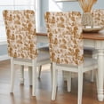 thumbnail image 1 of Forest Animal Dining Chair Back Cover Only, Vintage Forest Elephant Lion Animal Orange Set of 8 Chair Back Covers, Removable Washable for Dining Room, Banquet & Holiday Decoration, 1 of 9