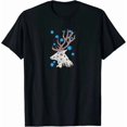 thumbnail image 1 of Forest Animal Flowers Antlers Wildlife Nature Aesthetic Tee Unisex T-Shirt up to Size 5XL, 1 of 2
