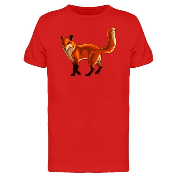 Forest Animal Fox Illustration Tee Men's -Image by Shutterstock