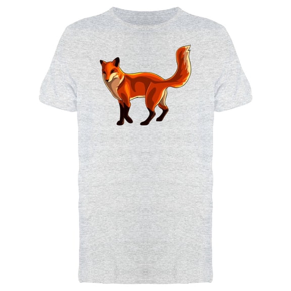 Forest Animal Fox Illustration Tee Men's -Image by Shutterstock