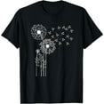 thumbnail image 1 of Forest Animal Insect Dandelion Dragonfly T-Shirt Black X-Large, 1 of 3