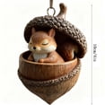 thumbnail image 1 of Forest Animal Ornaments Set, Woodland Christmas Tree Decorations with Sleeping Fox, Bear, Owl, Raccoon, Bunny, Hedgehog in Mushroom House for Holiday Home Decor, Nature Themed Gift for Nature Lovers, 1 of 2