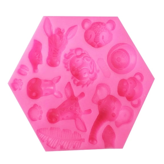 Forest Animal Silicone Mold DIY Handmade Soap Fondant Cake Chocolate Making Mousse Dessert Pastry Mould Decorating Tools