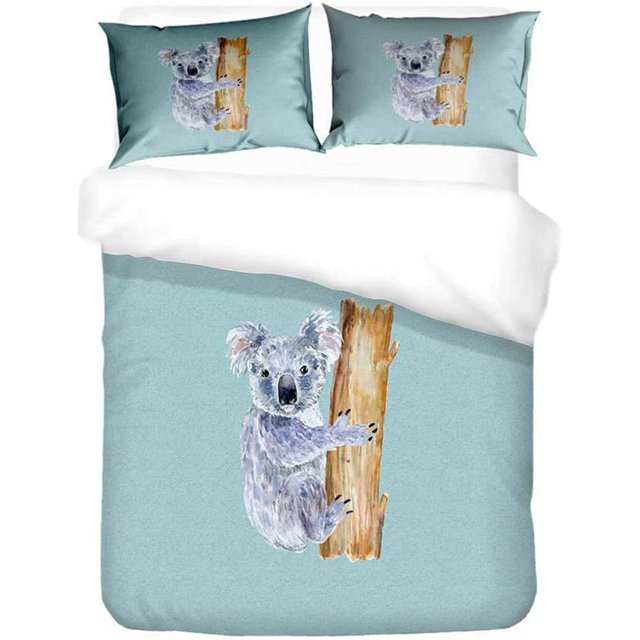 Forest Animal Trunk Koala Series Duvet Cover Bedding Set, Duvet Cover
