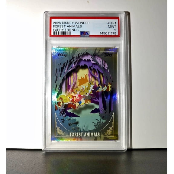 Forest Animals 2025 Topps Disney 2025 Topps Disney #FF-1 Furry Friends PSA 9