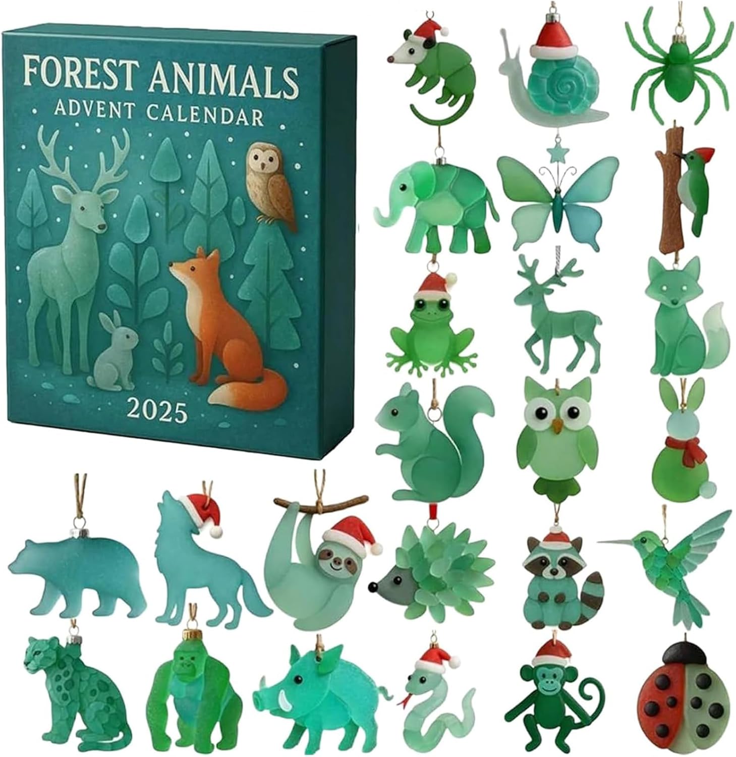 Forest Animals Advent Calendar 2025,24 Days Unique Animals Themed ...