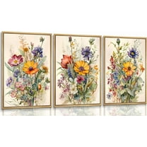 Forest Animals Bible Verse Wall Art Misty Forest Deer Bear Fox Paintings Canvas Prints Poster Inspirational Quotes Pictures Wall Decor for Home Bedroom Nursery Baby Room Unframed