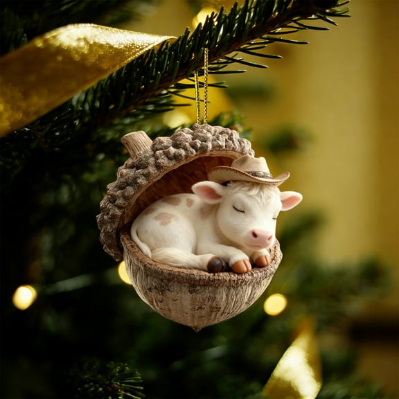 Forest Animals Christmas Tree Ornaments, Holiday Decoration Pendant for Christmas Tree Decor, Family Gathering Gift for Youth, Woodland Creature Figurines for Home Mantel Display and Akmoler