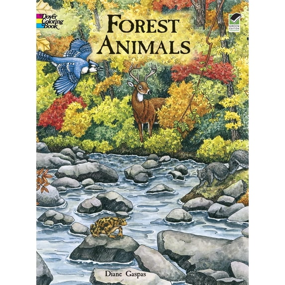 Pre-Owned Forest Animals Coloring Book (Paperback) 0486413160 9780486413167