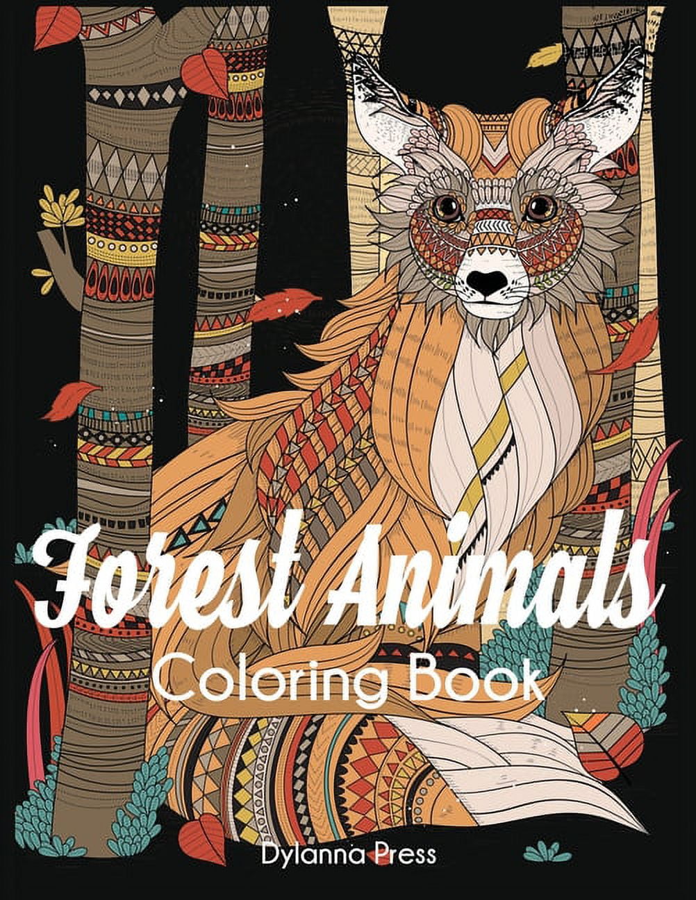 Forest Life Animals: Art Coloring Books For Adults Relaxation
